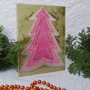Karácsonyfa spirálokkal - Pink